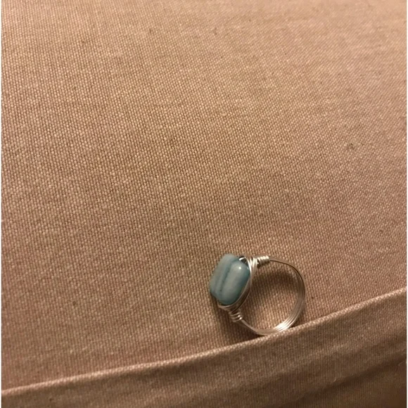 New artisan wire-wrapped blue jasper  gemstones - Picture 4 of 5